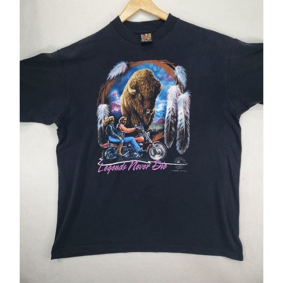 3D EMBLEM Other - Vintage 3D Emblem Sturgis 1993 Easyriders Legends Never Die T-Shirt Men's Size X